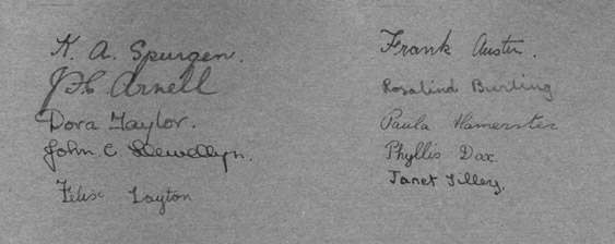 The Torch-bearers - signatures