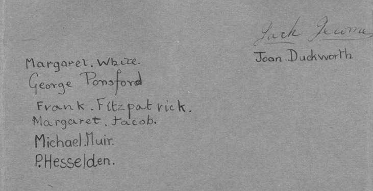 The Comrades - signatures